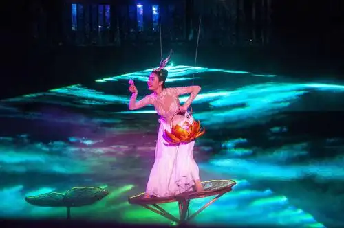 大型仙幻实景舞剧《天仙缘》在西溪上演着实给人以美的享受.