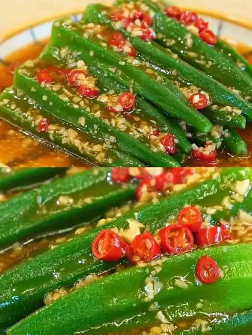 白灼秋葵最好吃最简单的做法