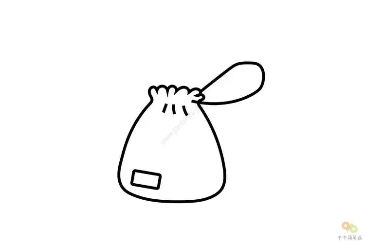 口袋简笔画步骤图