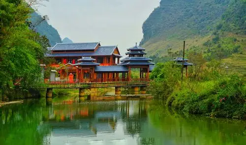 百色市 靖西鹅泉 渠洋湖 旧州风景区