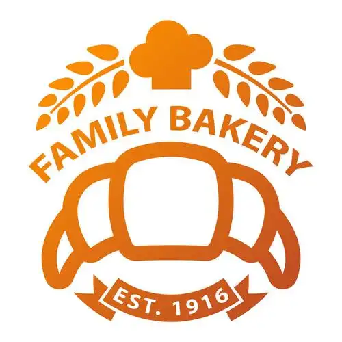 烘焙徽章和标志图标