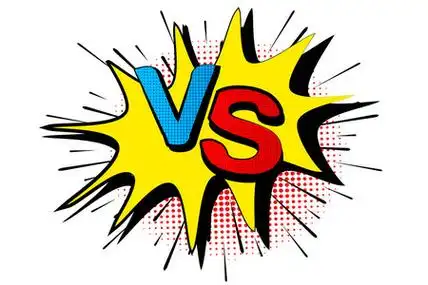 蓝色和红色背景.与雷电爆炸半色调点.卡通 vs 矢量照片