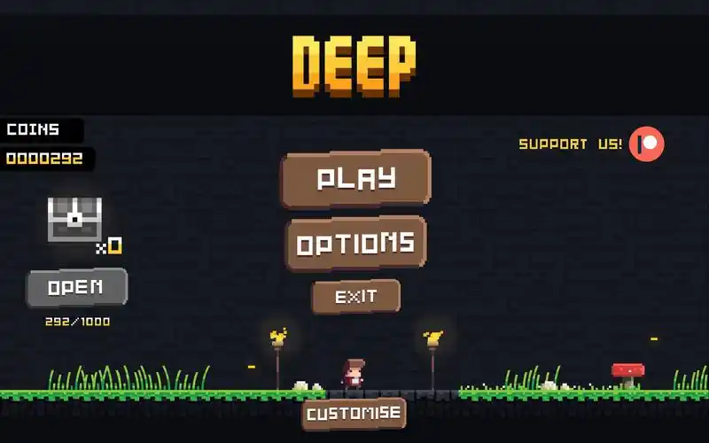 【steam免费游戏推荐】这是一款2d像素风闯关游戏《deep the game》
