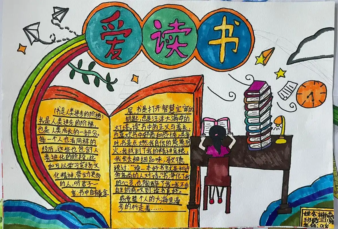 儋州市思源实验学校三年级读书月主题手抄报 - 抖音