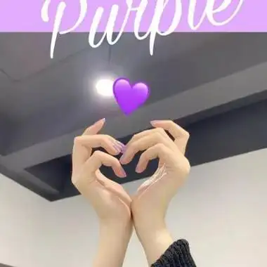 女生韩国爱心手势头像