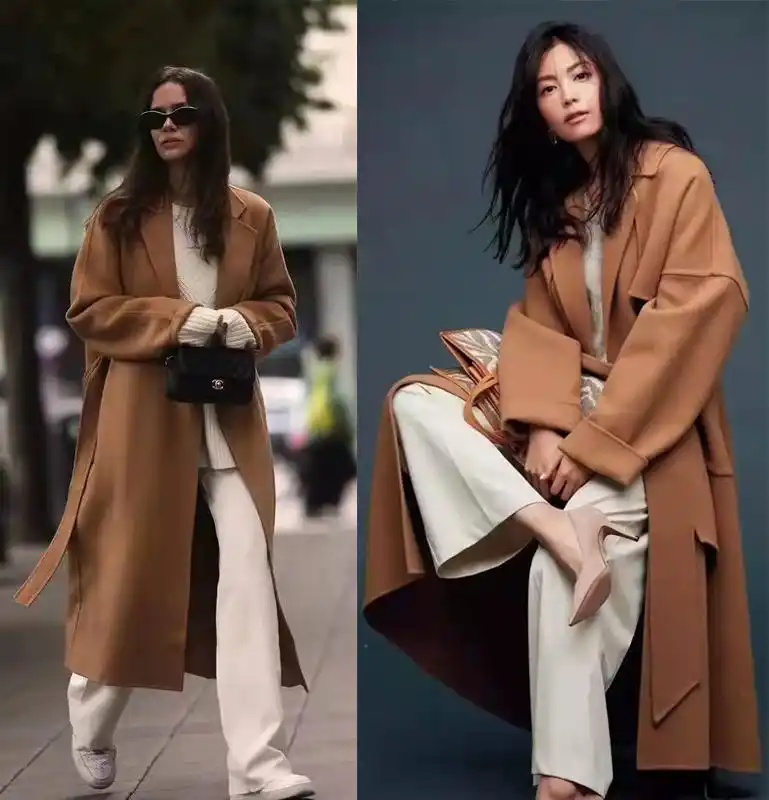 深咖啡色大衣搭配图片(留给) - 赤虎壹号