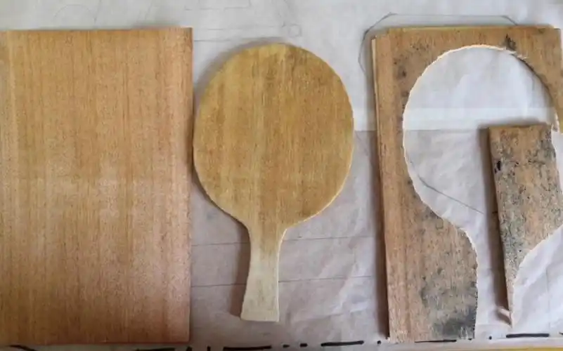 自制乒乓球拍底板(阿尤斯 云杉 红胡桃)