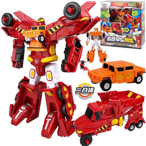 买奇酷 magqoo咖宝车神玩具破土卫士套装重工战队六合体变形汽车机器