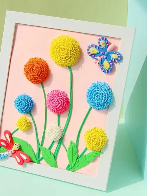 dsr粘土彩泥立体相框