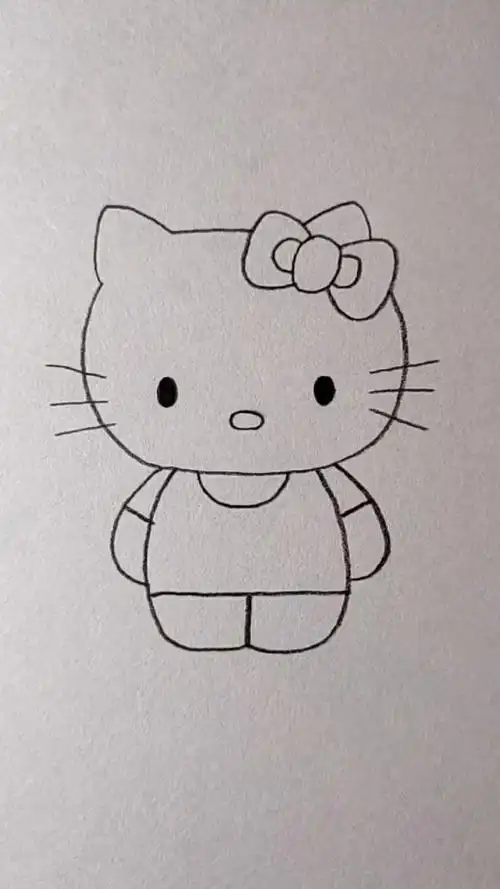 超级可爱的小猫咪,画法简单易学,大家赶快试试吧