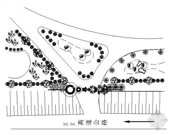 公园出入口详图1