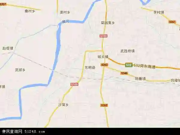 中国 山东省 菏泽市 东明县东明县卫星地图 本站收录有:2021东明县