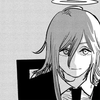 电锯人黑白动漫头像图片