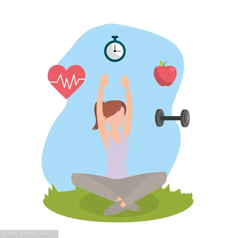 健康健身卡通