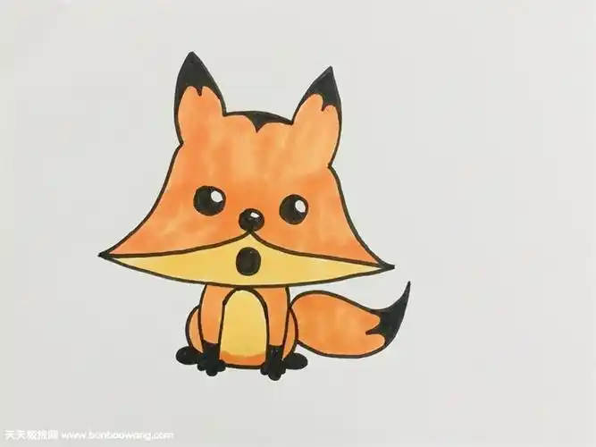 狐狸的颜色怎么涂好看