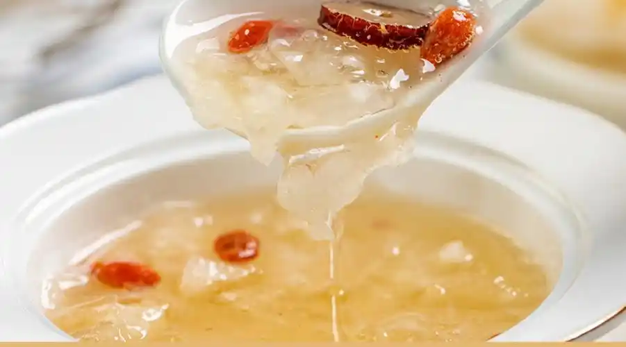 翘尾猴冰糖银耳莲子羹速食冲泡免煮冻干红枣枸杞银耳羹冲泡即食汤