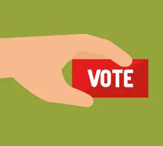 卡通选举投票设计照片