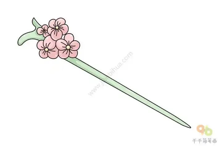 花的头饰简笔画