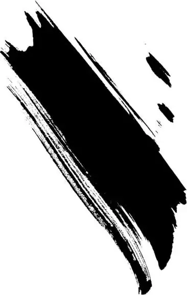 古风水墨笔刷墨迹素材