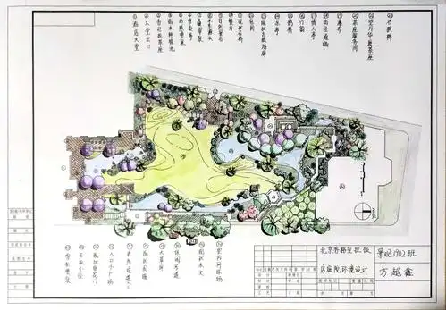 景观1902班 园林制图基础优秀作业
