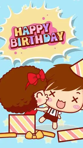 求祝生日快乐的动漫人物图片～别人生日像临摹一个送给她.对了!