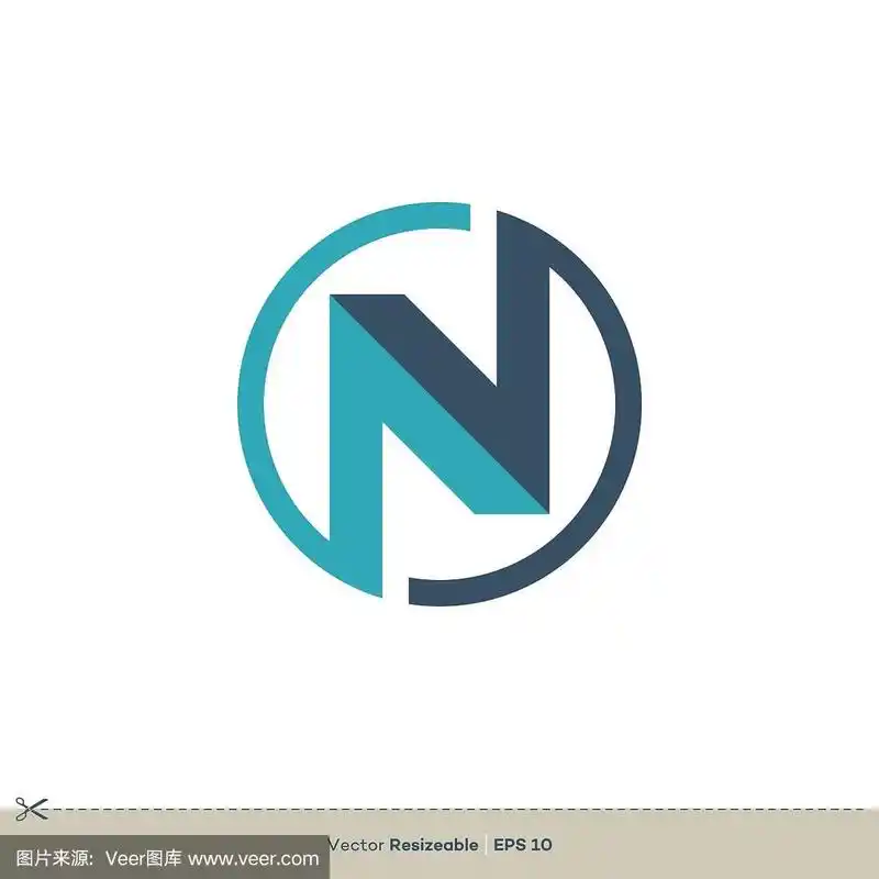 n字母矢量标志模板插图设计.向量eps 10.