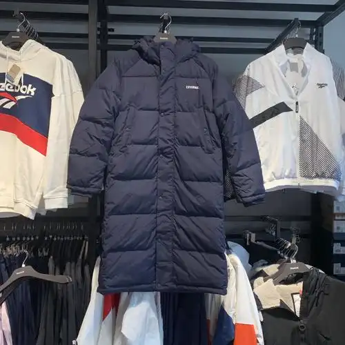锐步reebokcvlongpufferjacket联名款长款保暖羽绒服运动羽绒服