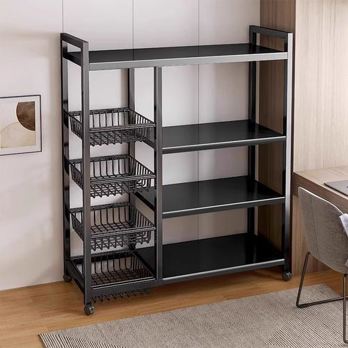 厨房置物架落地多层蔬菜收纳层架家用多功能杂物架靠墙零食置物架