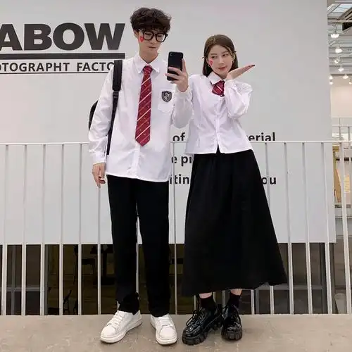 班服学院风套装初高中学生朗诵服装长裙秋大合唱演出服长袖毕业季