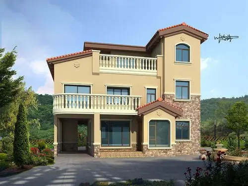 室外效果图-别墅外立面|空间|建筑设计|小叶18156079928 - 原创作品