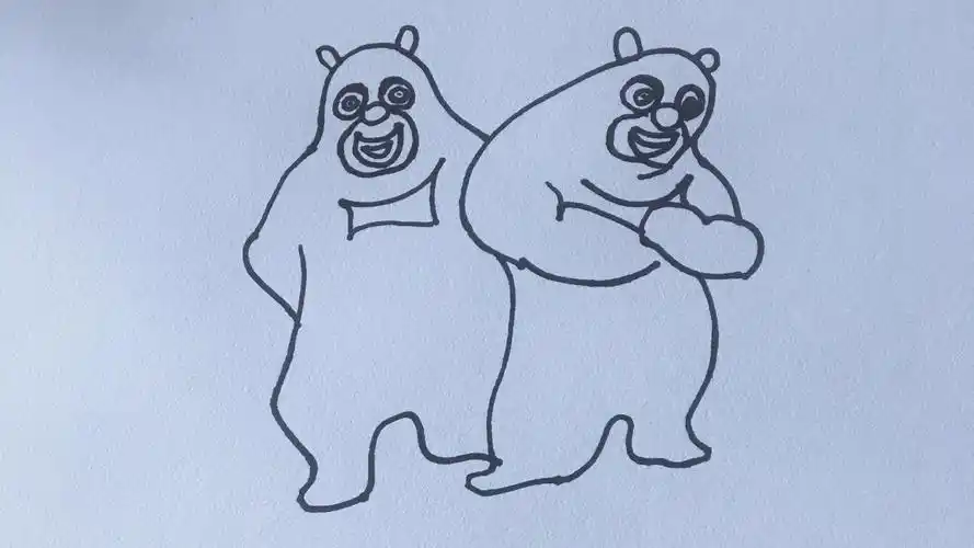 熊大熊二怎么画-天马行空生活频道