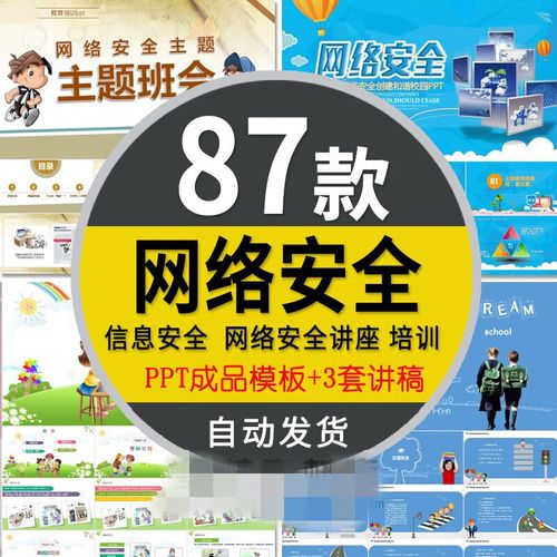 大学生网络安全知识讲座互联网信息安全预防诈骗培训课件ppt模板 标准