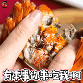 螃蟹gif有本事gif你来吃我啊gifsoogifgifsoogif出品gif