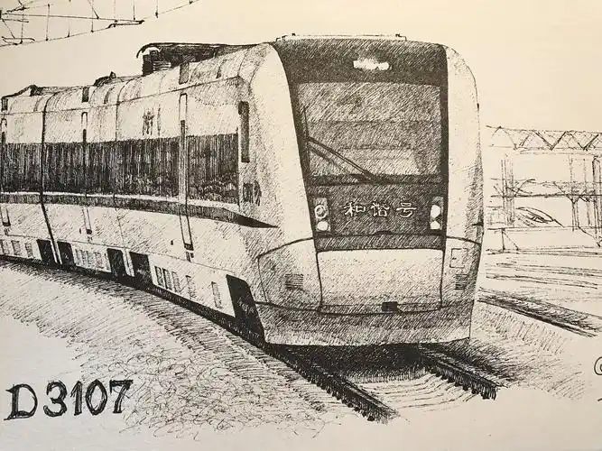 铁路 手绘.crh1b型