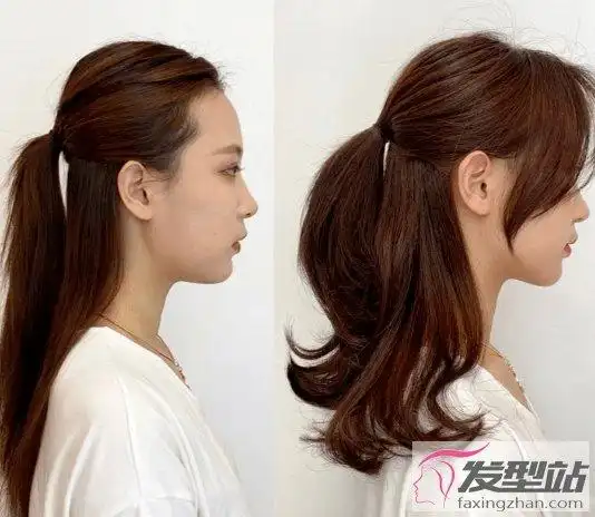 扁头怎么扎头发好看 空气感半扎马尾让你气质翻倍