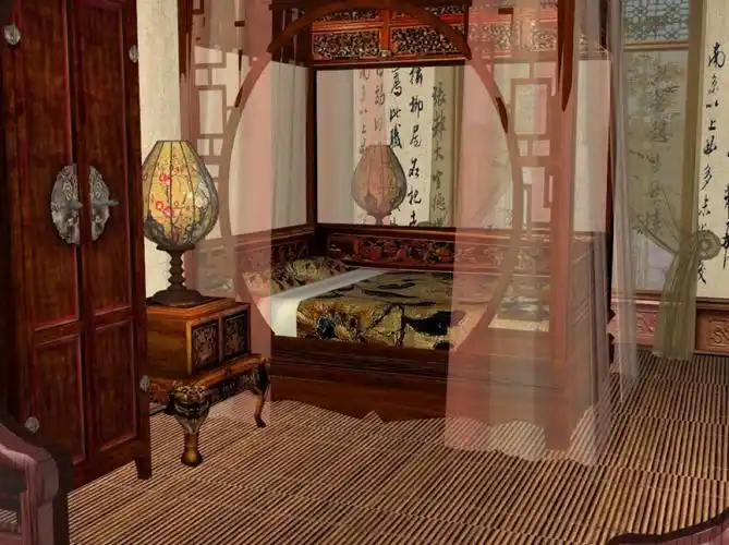 古代卧房.