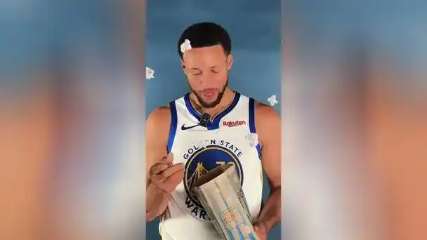 行家啊库里一边吃着主场爆米花一边侃侃而谈爆米花工艺配比