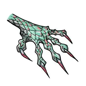 龙或怪物的爪子照片