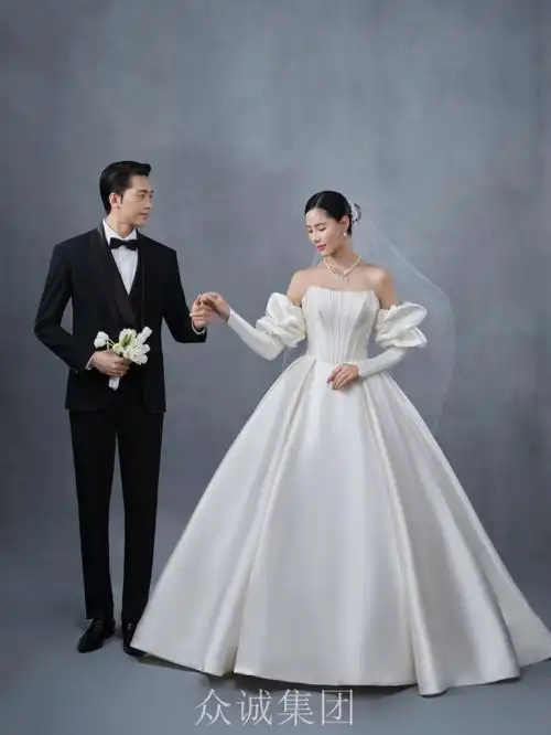 兰州婚纱照女王般的高定礼服