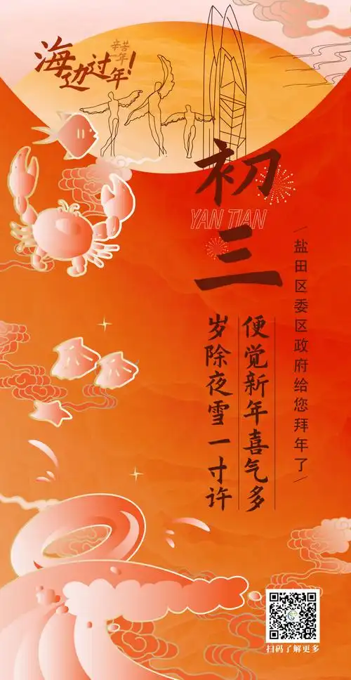 大年初三丨岁除夜雪一寸许,便觉新年喜气多_盐田区