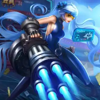 孙尚香-沉稳之力皮肤_王者荣耀孙尚香头像绘画作品