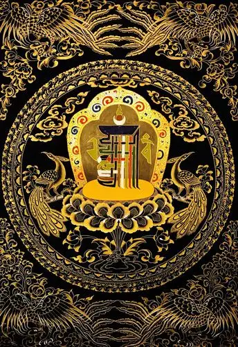 吉祥diy涂色佛像描金唐卡减压静心心经八宝diy