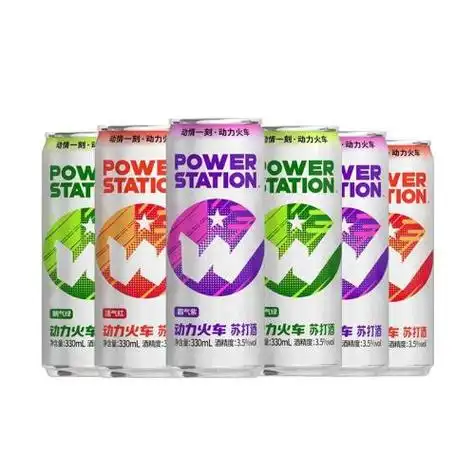 动力火车鸡尾酒欢聚3.5度网红苏打酒新品罐装低度气泡酒330ml*8罐 52.