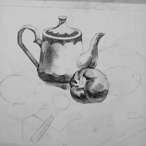 初三学素描学了半年多还有救吗