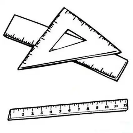 尺子简笔画 带颜色的尺子简笔画图片大全