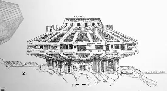 科幻建筑简笔画