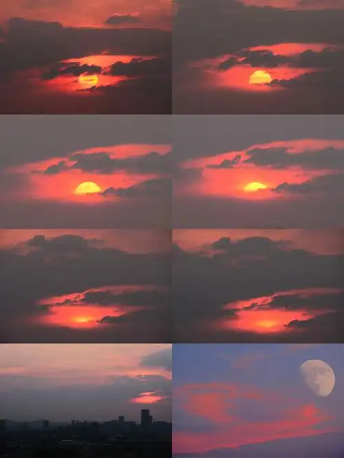 日落月升全过程