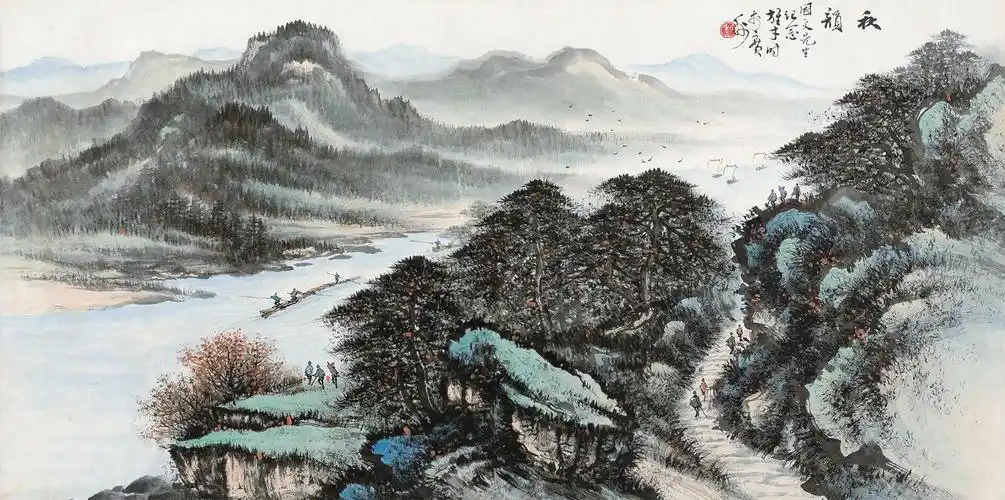 黎雄才 秋韵 (1910-2001) 镜心 设色纸本