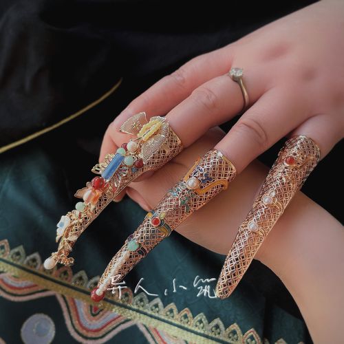 异人小筑原创宫廷复古指甲套如懿传古风护甲中式古装影视汉服配饰