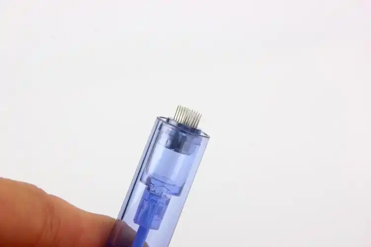 蓝色mts微晶 电动微针头美容水光针头中胚层浅导微晶硅晶微针导入